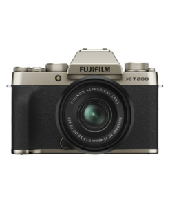 FUJIFILM X-T200 MIRRORLESS DIGITAL CAMERA WITH 15-45MM LENS (CHAMPAGNE GOLD) (Front View)