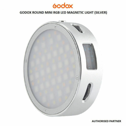 GODOX ROUND MINI RGB LED MAGNETIC LIGHT (SILVER)