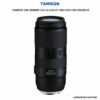 TAMRON 100-400MM F/4.5-6.3 DI VC USD LENS FOR NIKON F