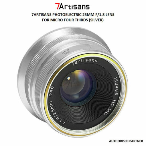 7ARTISANS PHOTOELECTRIC 25MM F/1.8 LENS FOR MICRO FOUR THIRDS (SILVER)