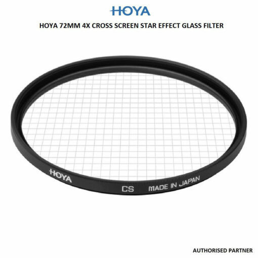 HOYA 72MM 4X CROSS SCREEN STAR EFFECT GLASS FILTER